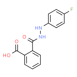 2-([2-(4-FLUOROPHENYL)HYDRAZINO]CARBONYL)BENZENECARBOXYLIC ACID Structure