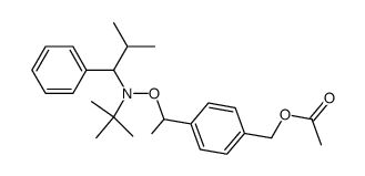 2,2,5-trimethyl-3-(1'-(4''-acetoxymethyl)phenylethoxy)-4-phenyl-3-azahexane Structure