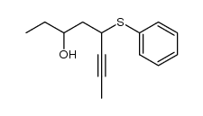 5-(phenylthio)oct-6-yn-3-ol结构式