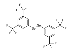 1-[[3,5-bis(trifluoromethyl)phenyl]diselanyl]-3,5-bis(trifluoromethyl)benzene结构式
