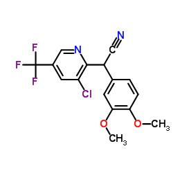 [3-Chloro-5-(trifluoromethyl)-2-pyridinyl](3,4-dimethoxyphenyl)acetonitrile Structure