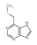 9H-Purine,6-[(methylthio)methyl]-结构式