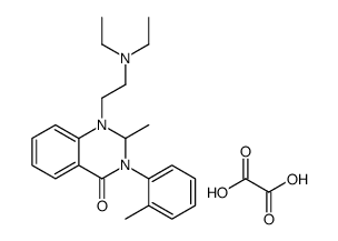 1-[2-(diethylamino)ethyl]-2-methyl-3-(2-methylphenyl)-2H-quinazolin-4-one,oxalic acid Structure