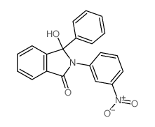 3-hydroxy-2-(3-nitrophenyl)-3-phenyl-isoindol-1-one结构式