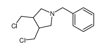 1-BENZYL-2,5-BIS(CHLOROMETHYL)PYRROLIDINE structure