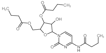 Butanamide,N-[1-[3,5-bis-O-(1-oxobutyl)-b-D-arabinofuranosyl]-1,2-dihydro-2-oxo-4-pyrimidinyl]-结构式