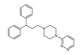 3-[4-(3,3-Diphenylpropyl)-1-piperazinyl]pyridazine结构式