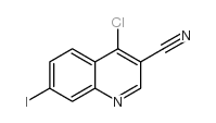 4-chloro-7-iodoquinoline-3-carbonitrile structure