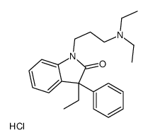 diethyl-[3-(3-ethyl-2-oxo-3-phenylindol-1-yl)propyl]azanium,chloride结构式