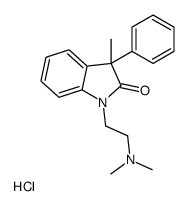 dimethyl-[2-(3-methyl-2-oxo-3-phenylindol-1-yl)ethyl]azanium,chloride Structure