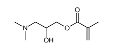 Methacrylic acid 3-dimethylamino-2-hydroxypropyl ester Structure