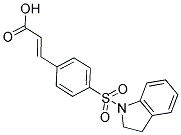 3-[4-(2,3-DIHYDRO-INDOLE-1-SULFONYL)-PHENYL]-ACRYLIC ACID结构式