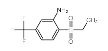Benzenamine,2-(ethylsulfonyl)-5-(trifluoromethyl)- Structure