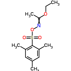 Ethyl N-[(mesitylsulfonyl)oxy]ethanimidate Structure