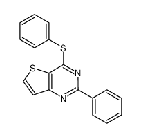 2-phenyl-4-(phenylthio)thieno[3,2-d]pyrimidine Structure