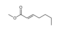 (E)-2-Heptenoic acid methyl ester结构式