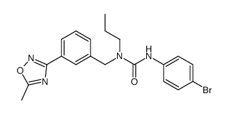 1-[3-(5-methyl-1,2,4-oxadiazol-3-yl)-benzyl]-3-(4-bromophenyl)-1-propylurea Structure