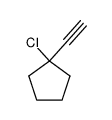 1-chloro-1-ethynylcyclopentane Structure