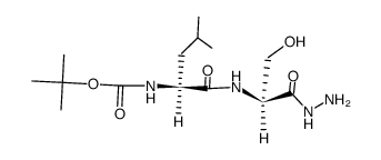 Boc-Leu-Ser-NHNH2 Structure