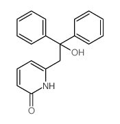6-(2-hydroxy-2,2-diphenyl-ethyl)-1H-pyridin-2-one结构式