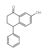 7-hydroxy-4-phenyl-3,4-dihydro-2H-naphthalen-1-one结构式