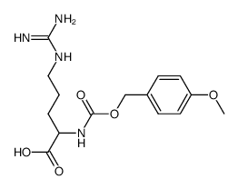 (((4-methoxybenzyl)oxy)carbonyl)arginine结构式