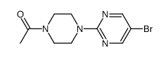 1-[4-(5-Bromo-pyrimidin-2-yl)-piperazin-1-yl]-ethanone Structure
