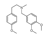 N-[(3,4-Dimethoxyphenyl)methyl]-4-methoxy-N-methylbenzeneethanamine结构式