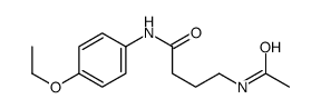 4-acetamido-N-(4-ethoxyphenyl)butanamide Structure