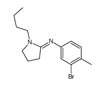 N-(3-bromo-4-methylphenyl)-1-butylpyrrolidin-2-imine结构式