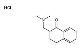2-[(dimethylamino)methyl]-3,4-dihydro-2H-naphthalen-1-one,hydrochloride结构式