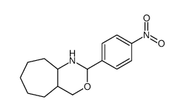 2-(4-nitrophenyl)-1,2,4,4a,5,6,7,8,9,9a-decahydrocyclohepta[d][1,3]oxazine Structure