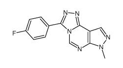 3-(4-fluorophenyl)-7-methyl-7H-pyrazolo[4,3-e][1,2,4]triazolo[4,3-c]pyrimidine结构式