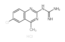 (1E)-1-(6-chloro-4-methyl-6H-quinazolin-2-ylidene)guanidine Structure