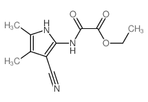 Acetic acid,2-[(3-cyano-4,5-dimethyl-1H-pyrrol-2-yl)amino]-2-oxo-, ethyl ester Structure