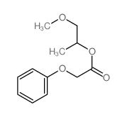 Aceticacid, 2-phenoxy-, 2-methoxy-1-methylethyl ester structure