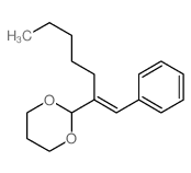 1,3-Dioxane,2-[1-(phenylmethylene)hexyl]-结构式