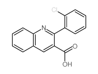 2-(2-chlorophenyl)quinoline-3-carboxylic acid结构式