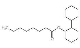 Octanoic acid,[1,1'-bicyclohexyl]-2-yl ester structure