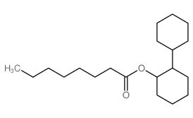 Octanoic acid,[1,1'-bicyclohexyl]-2-yl ester Structure