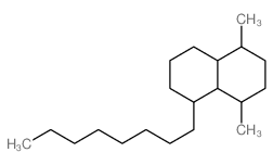 Naphthalene, decahydro-1,4-dimethyl-5-octyl- structure