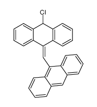 9-(9-anthrylmethylidene)-10-chloro-9,10-dihydroanthracene结构式
