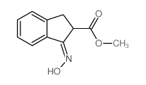 methyl 1-hydroxyimino-2,3-dihydroindene-2-carboxylate Structure