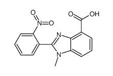 1-methyl-2-(2-nitrophenyl)benzimidazole-4-carboxylic acid Structure