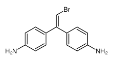 4-[1-(4-aminophenyl)-2-bromoethenyl]aniline Structure