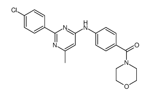 [4-[[2-(4-chlorophenyl)-6-methylpyrimidin-4-yl]amino]phenyl]-morpholin-4-ylmethanone结构式