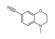 4-methyl-3,4-dihydro-2H-benzo[b][1,4]oxazine-7-carbonitrile Structure