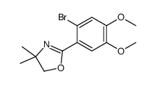 2-(2-bromo-4,5-dimethoxyphenyl)-4,4-dimethyl-5H-1,3-oxazole Structure