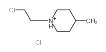 1-(2-chloroethyl)-4-methylpiperidinium chloride结构式