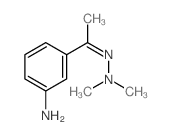 Ethanone,1-(3-aminophenyl)-, 2,2-dimethylhydrazone Structure